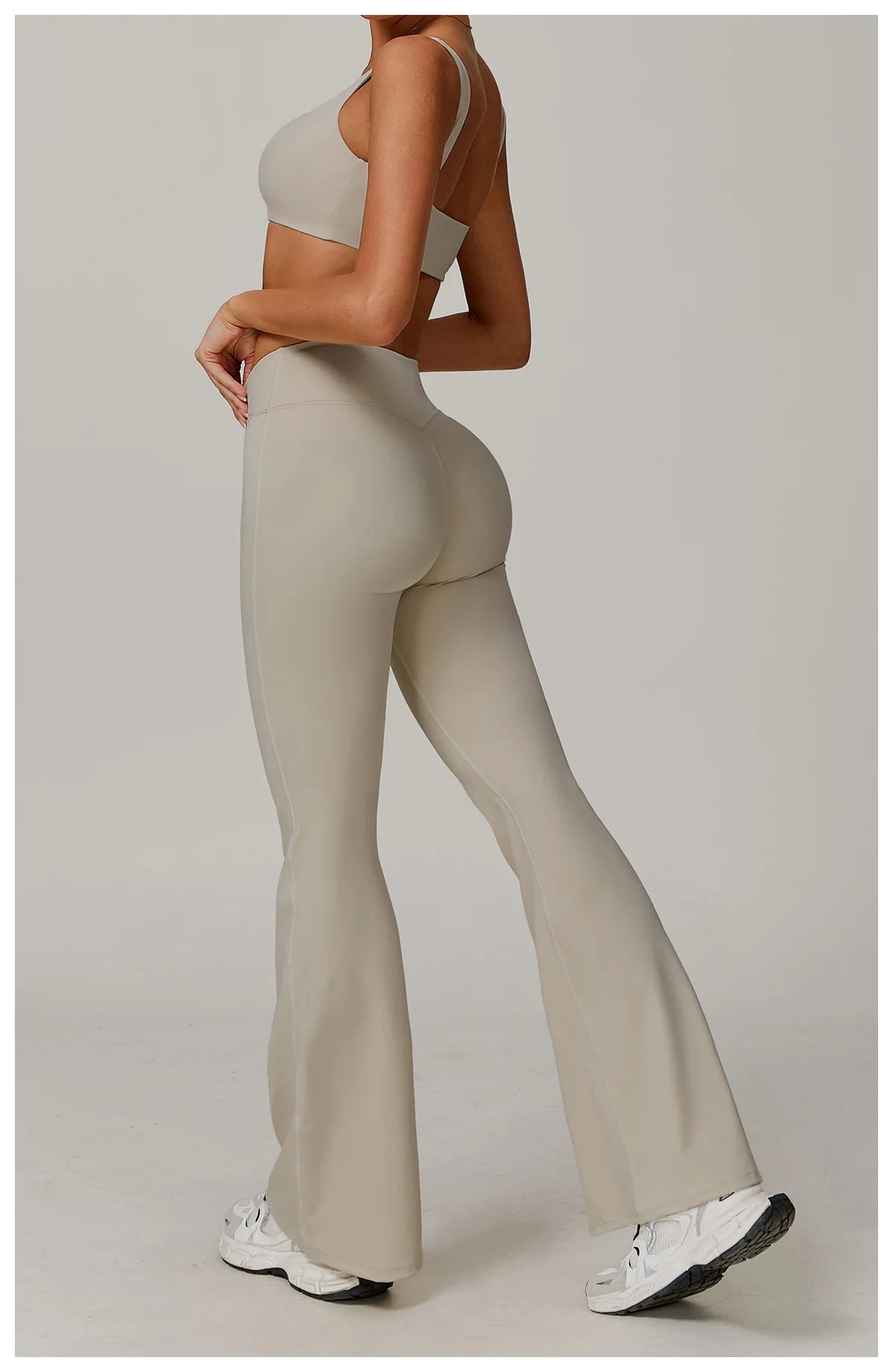 Women High Waist Flared Leggings