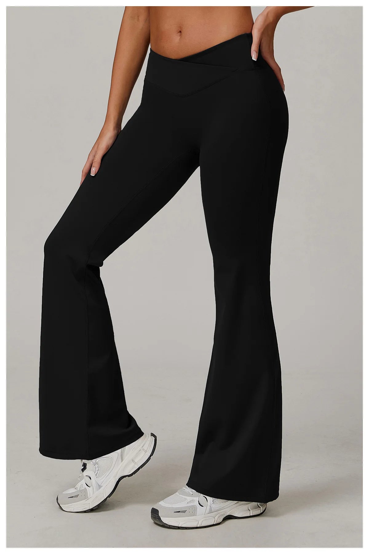 Women High Waist Flared Leggings