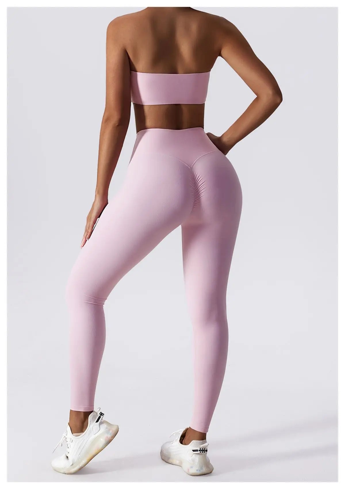 Arias Wellness Strapless Crop Sports Bra