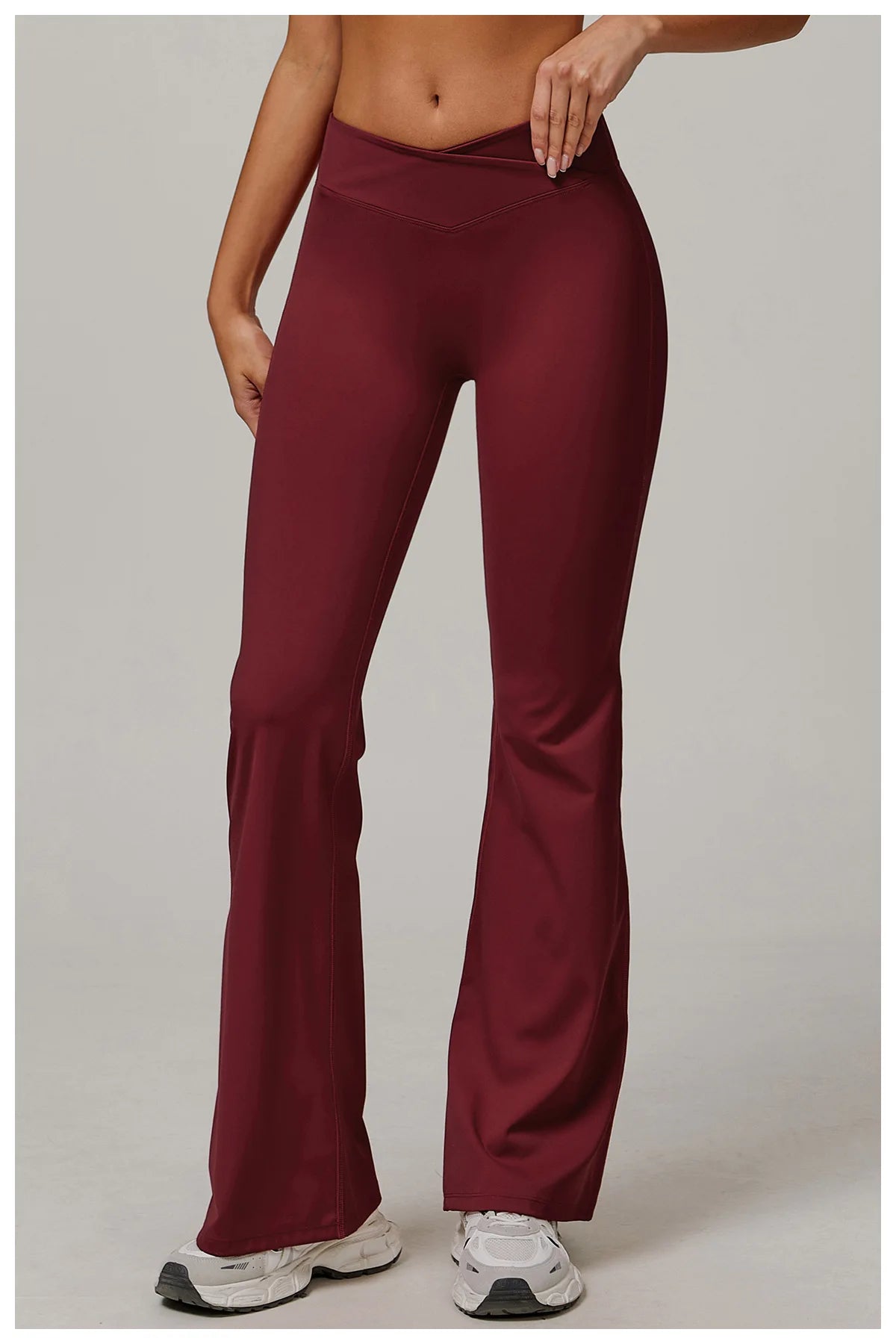 Women High Waist Flared Leggings