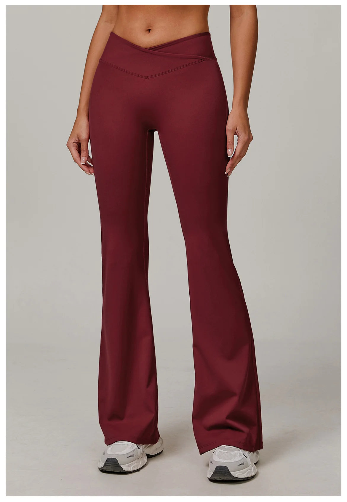 Women High Waist Flared Leggings