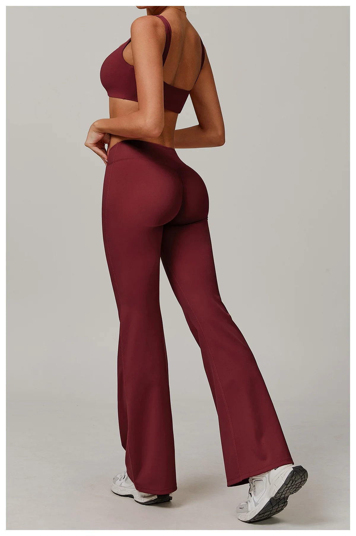 Women High Waist Flared Leggings