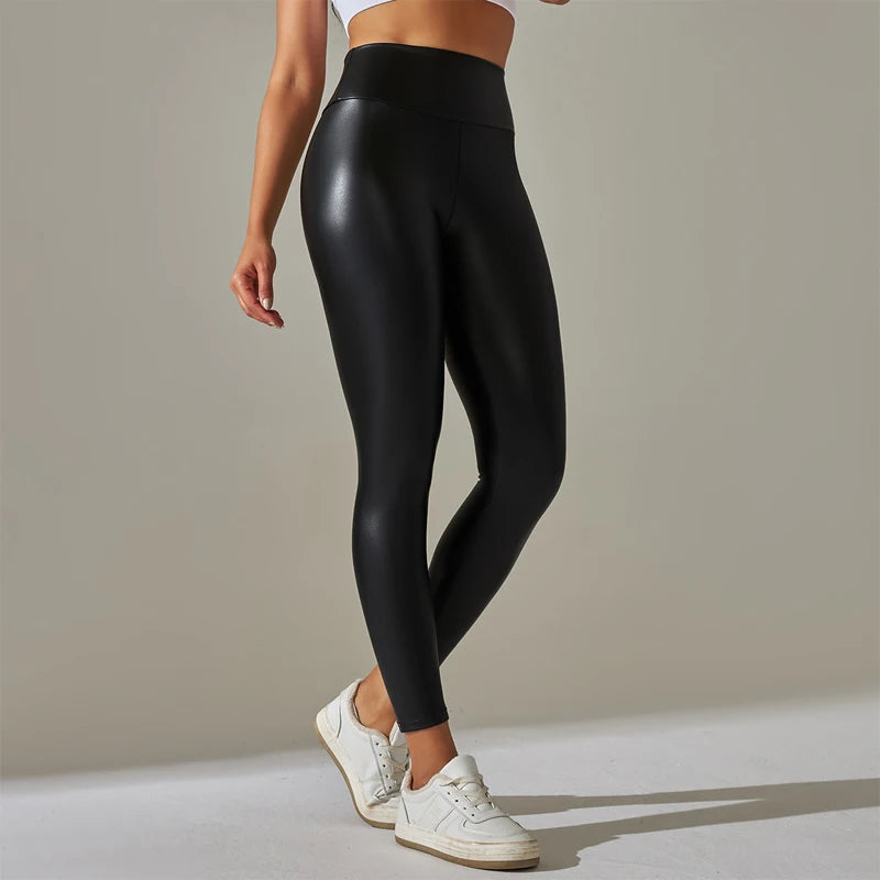 Arias Wellness Leggings High Waisted Leather