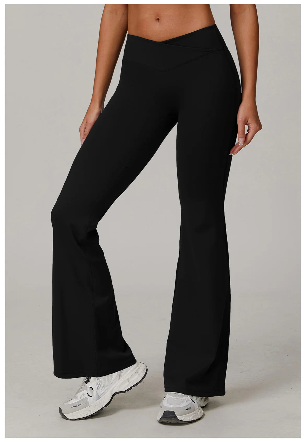 Women High Waist Flared Leggings