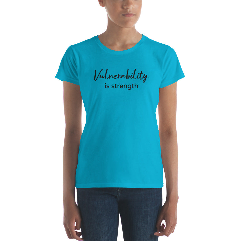 Arias Wellness Vulnerability is a Strength short sleeve t-shirt