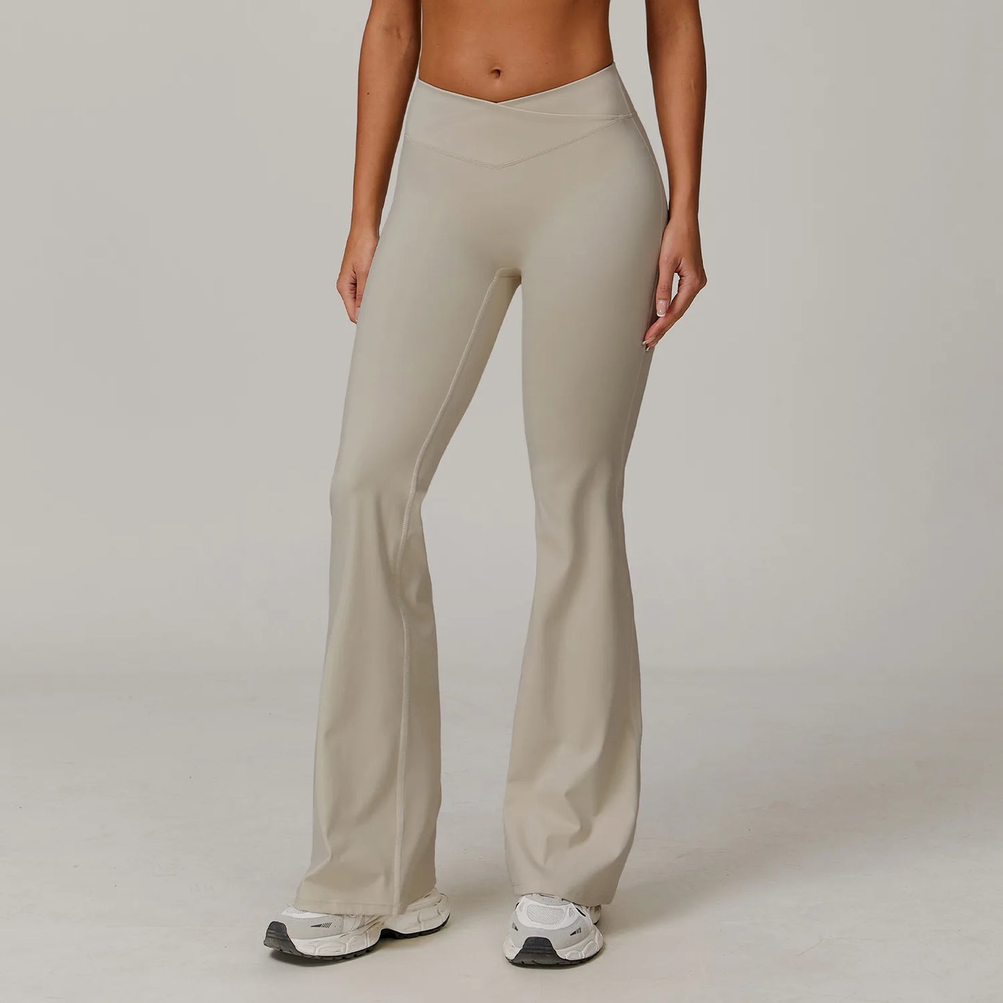 Women High Waist Flared Leggings