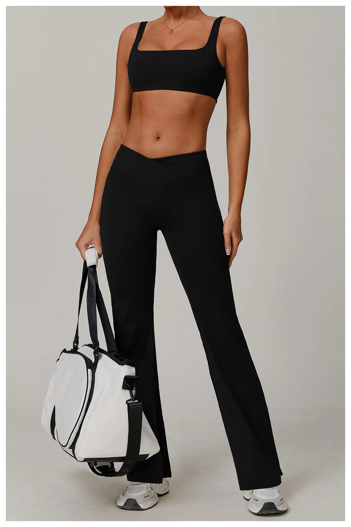 Women High Waist Flared Leggings
