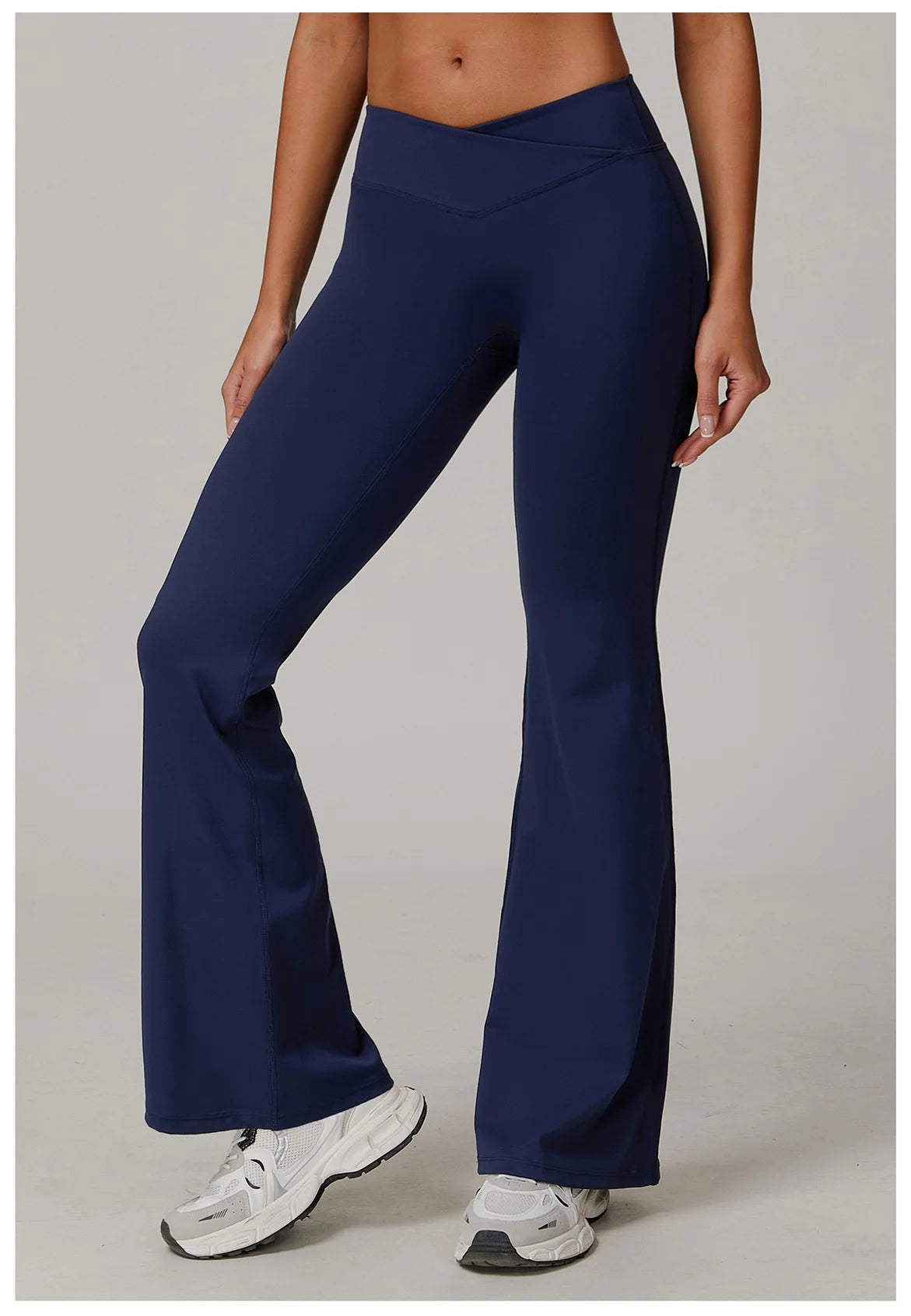 Women High Waist Flared Leggings