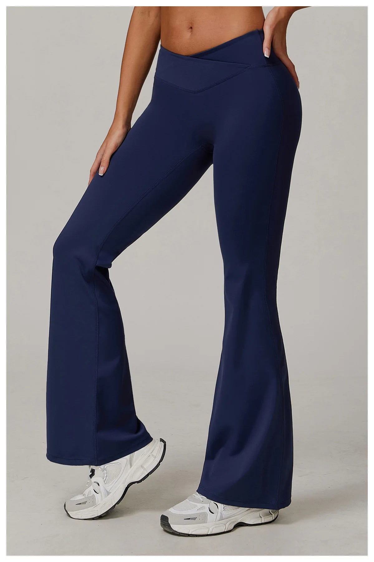 Women High Waist Flared Leggings