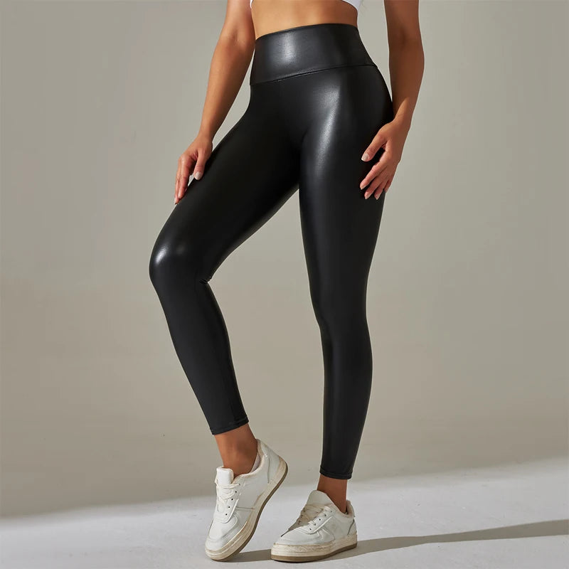 Arias Wellness Leggings High Waisted Leather