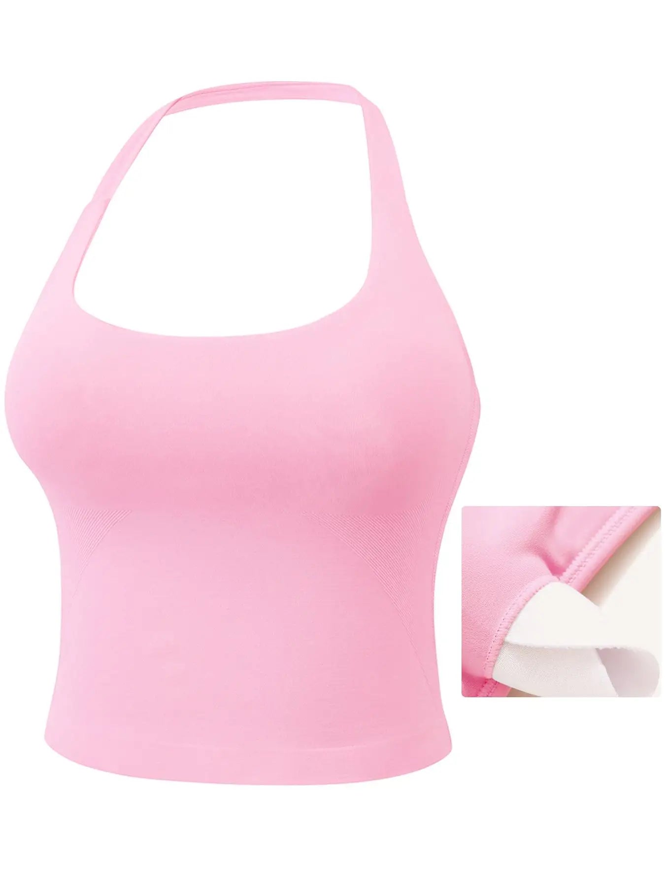 Seamless V Neck Sleeveless Fitness Top