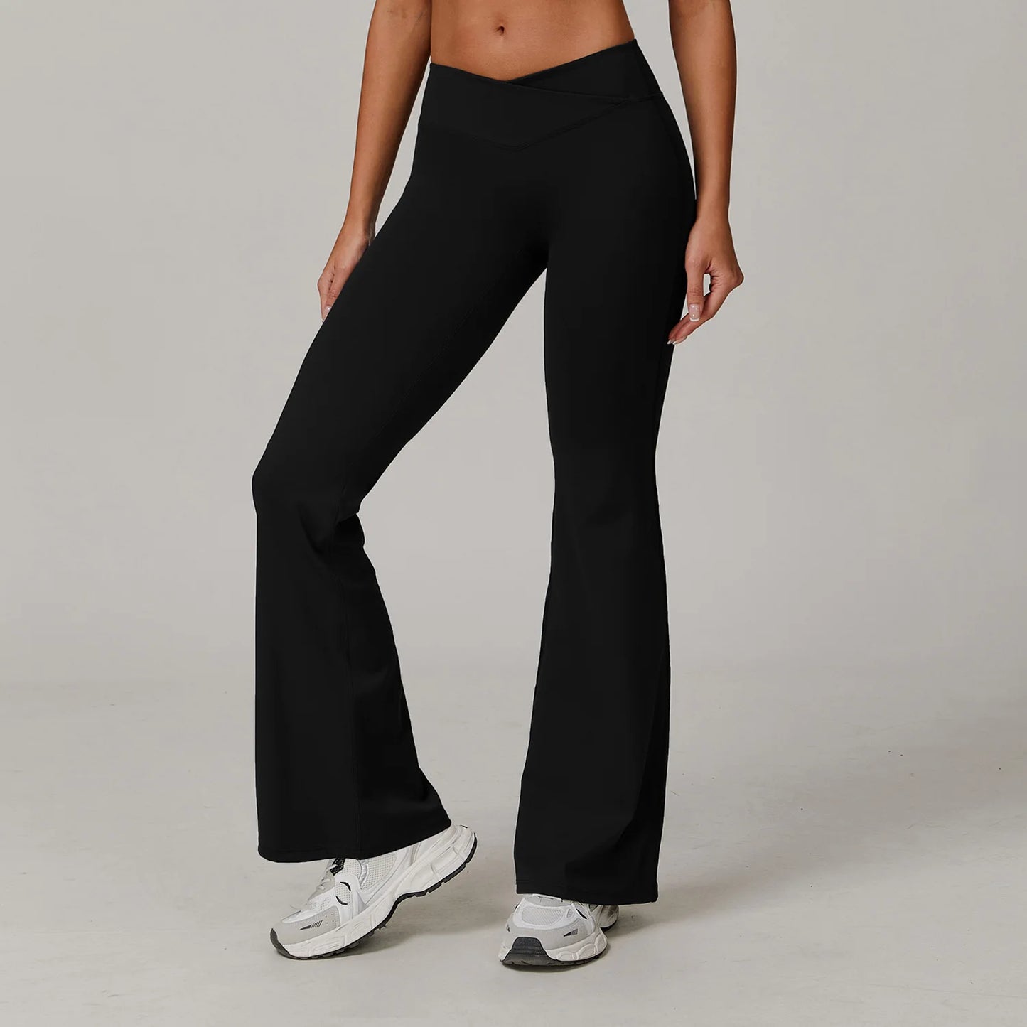 Women High Waist Flared Leggings