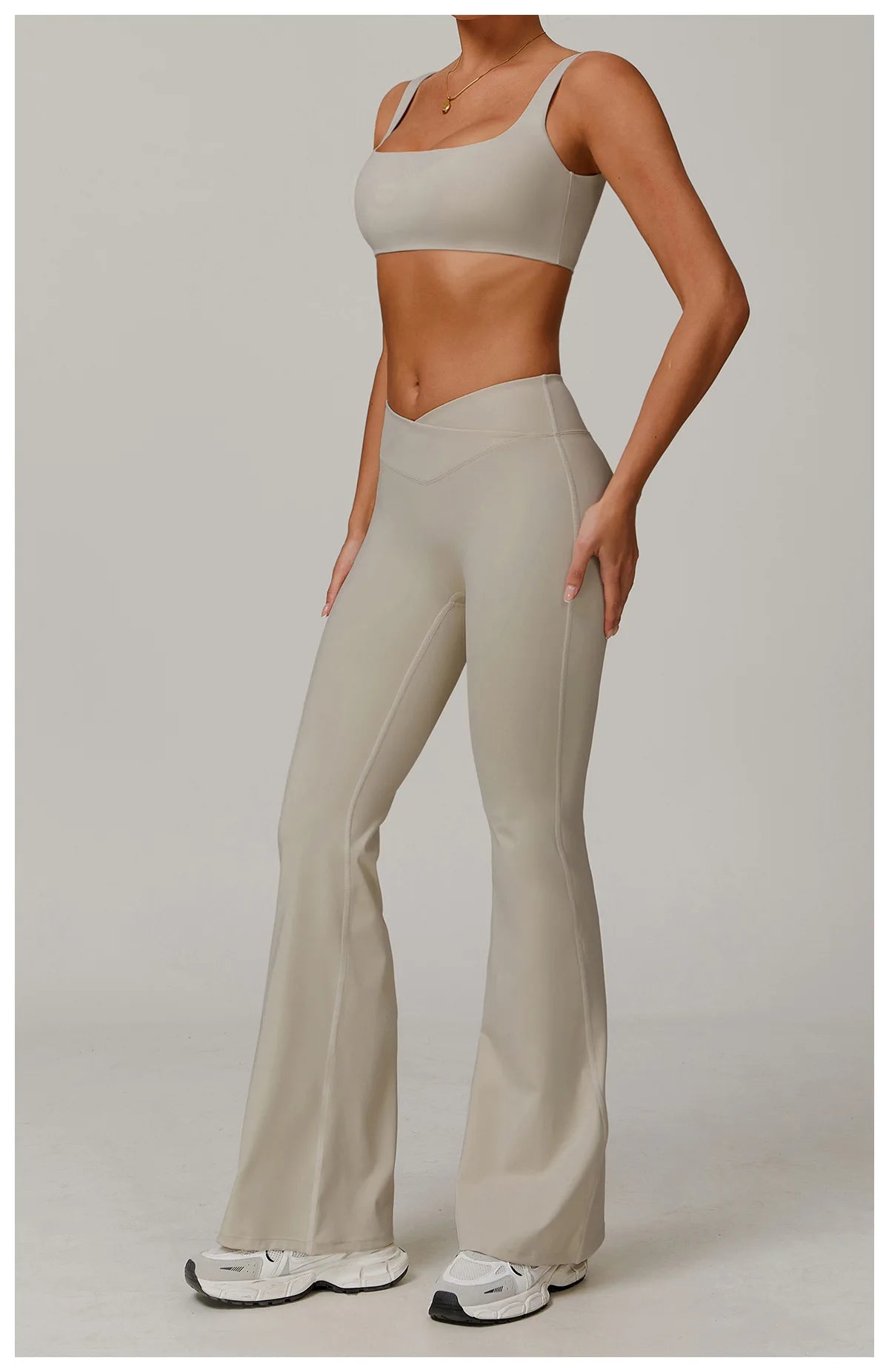 Women High Waist Flared Leggings