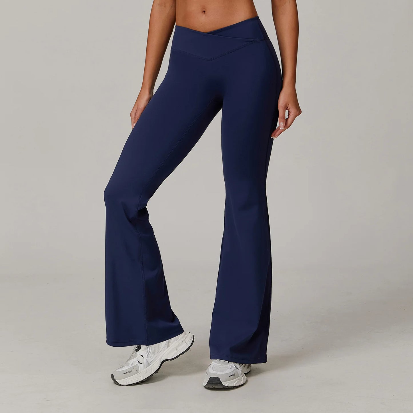 Women High Waist Flared Leggings