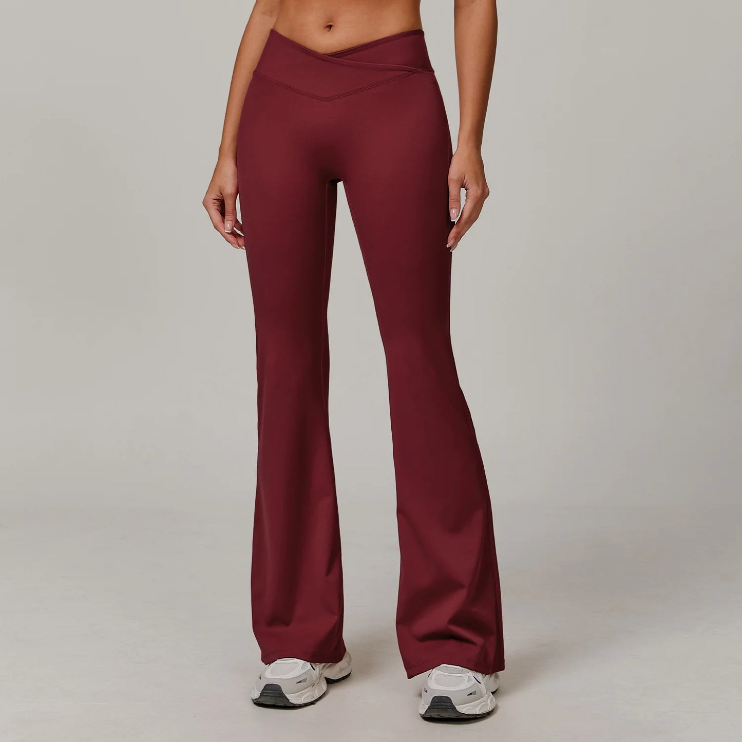 Women High Waist Flared Leggings