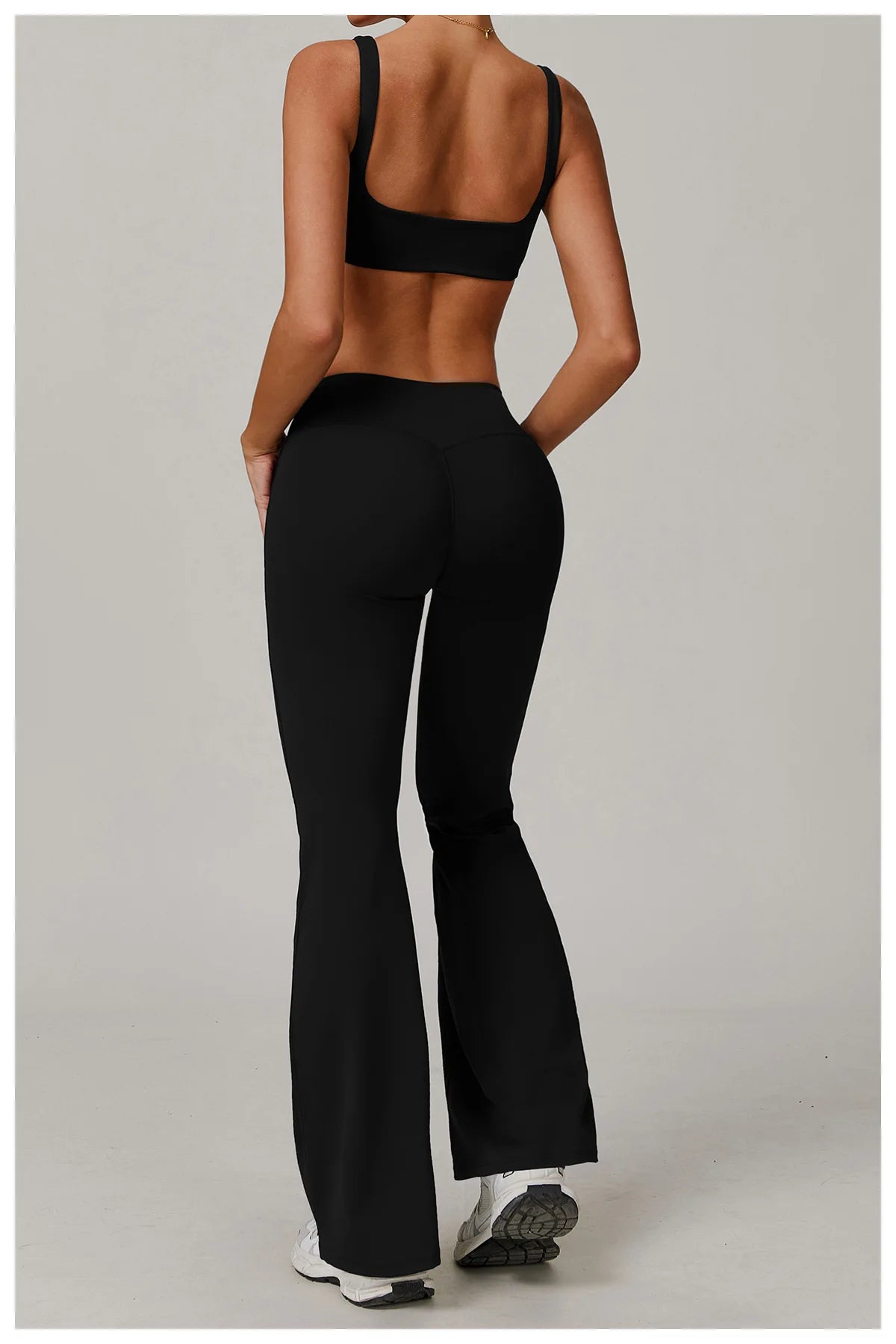 Women High Waist Flared Leggings