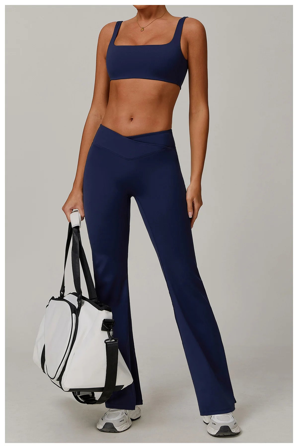 Women High Waist Flared Leggings