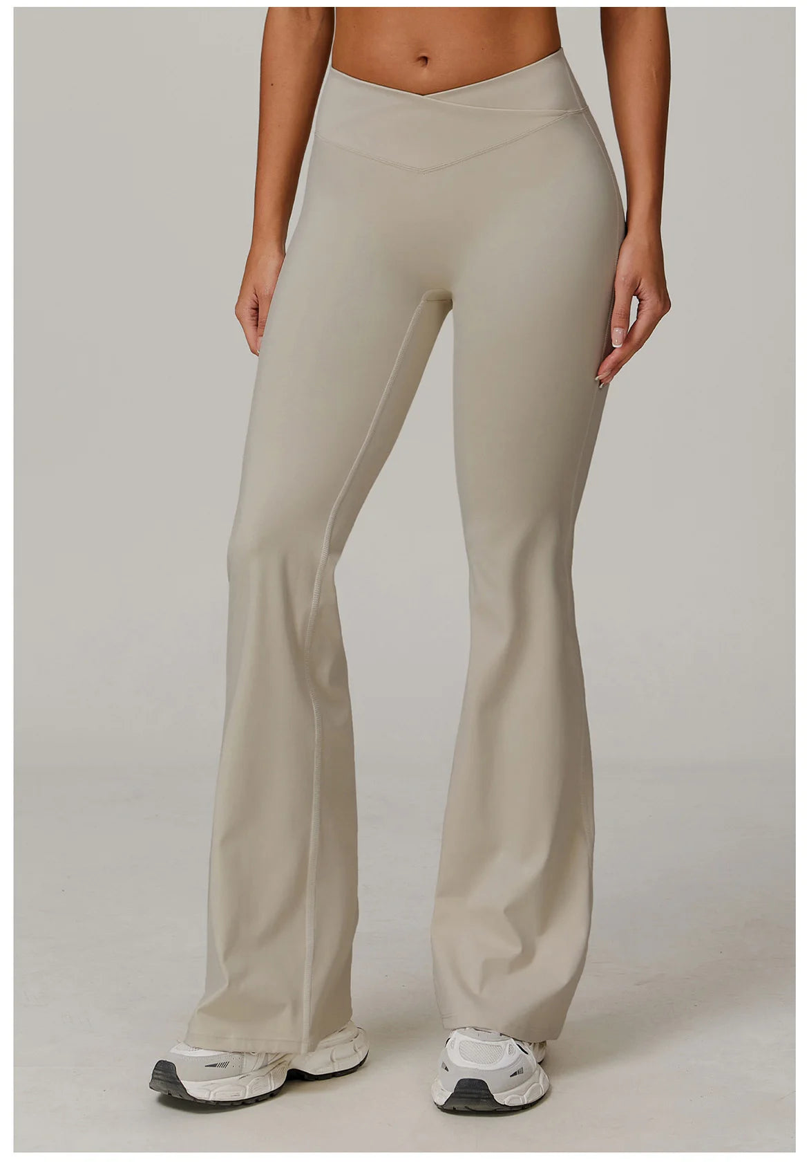 Women High Waist Flared Leggings