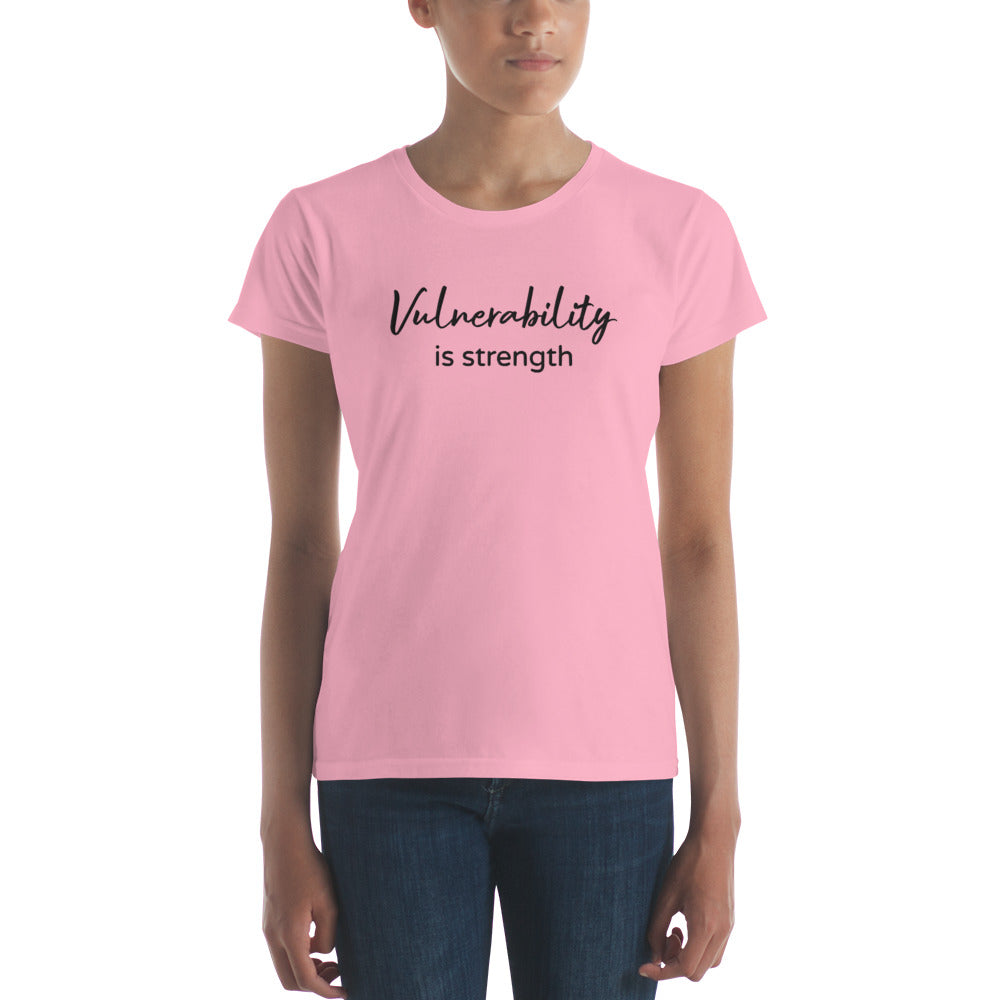 Arias Wellness Vulnerability is a Strength short sleeve t-shirt