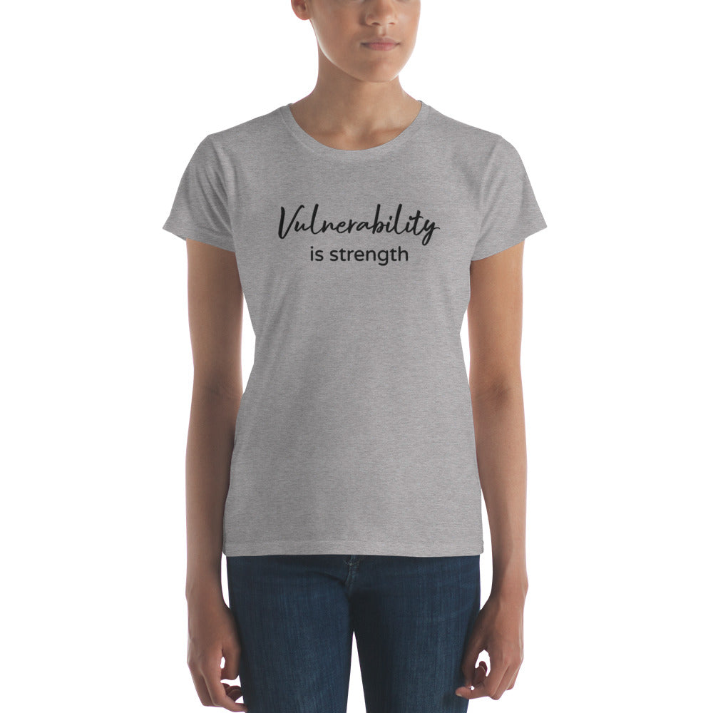 Arias Wellness Vulnerability is a Strength short sleeve t-shirt