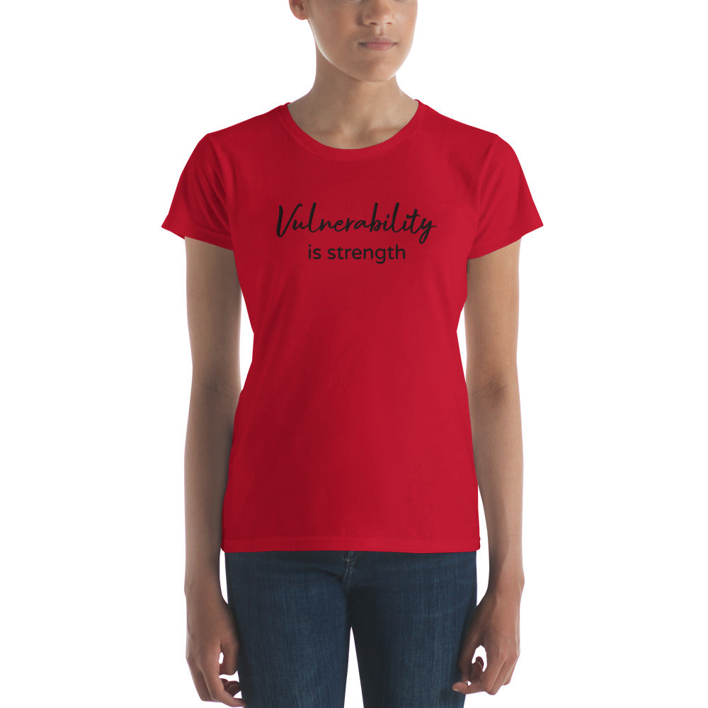 Arias Wellness Vulnerability is a Strength short sleeve t-shirt