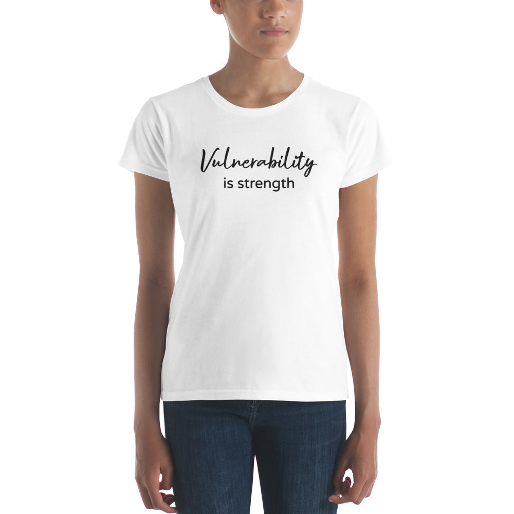 Arias Wellness Vulnerability is a Strength short sleeve t-shirt